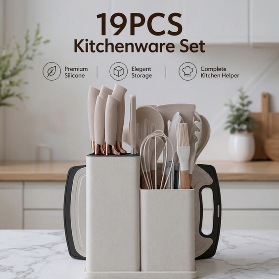 KITCHEN UTENSILS 19 PC