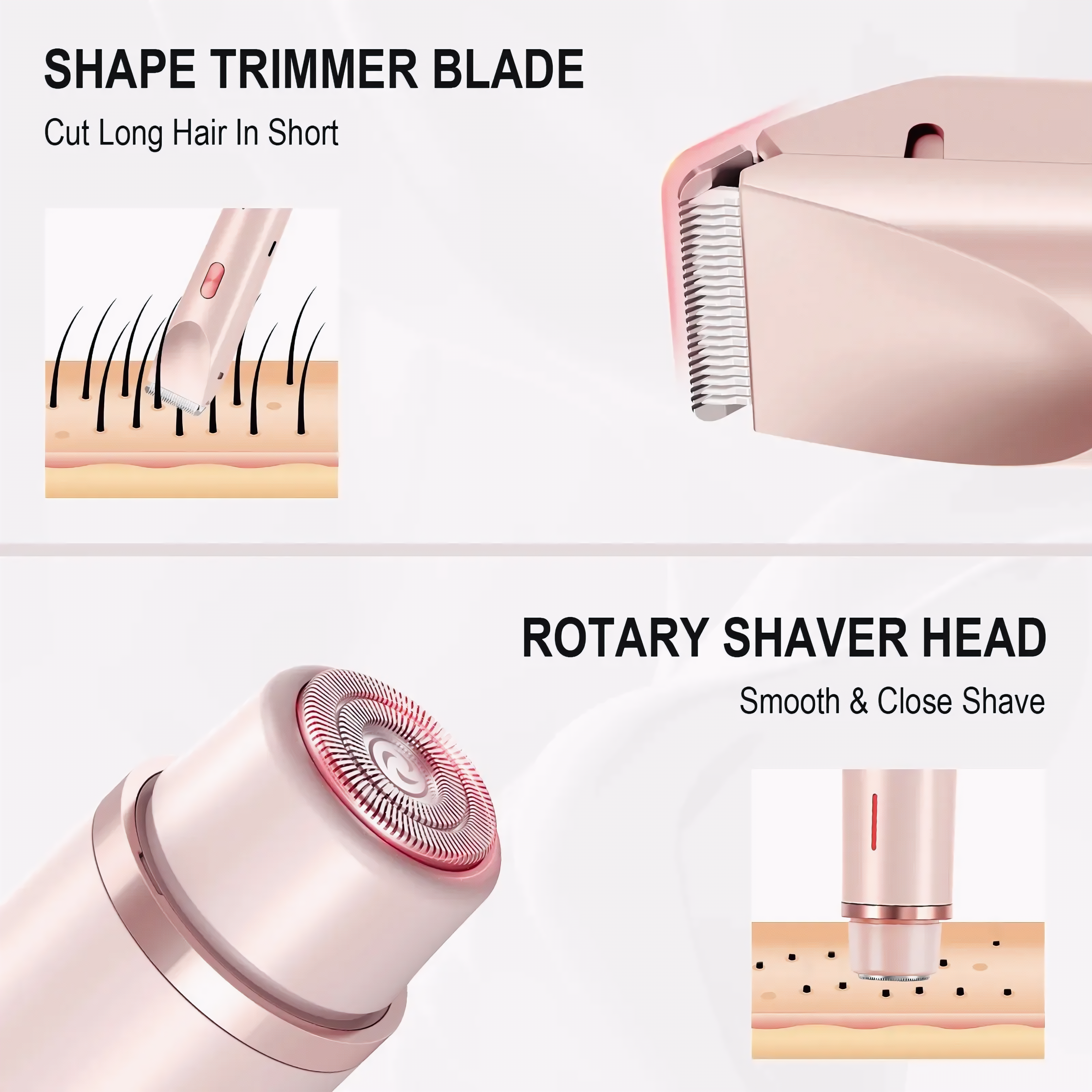 2 In 1 Women Electric Razors