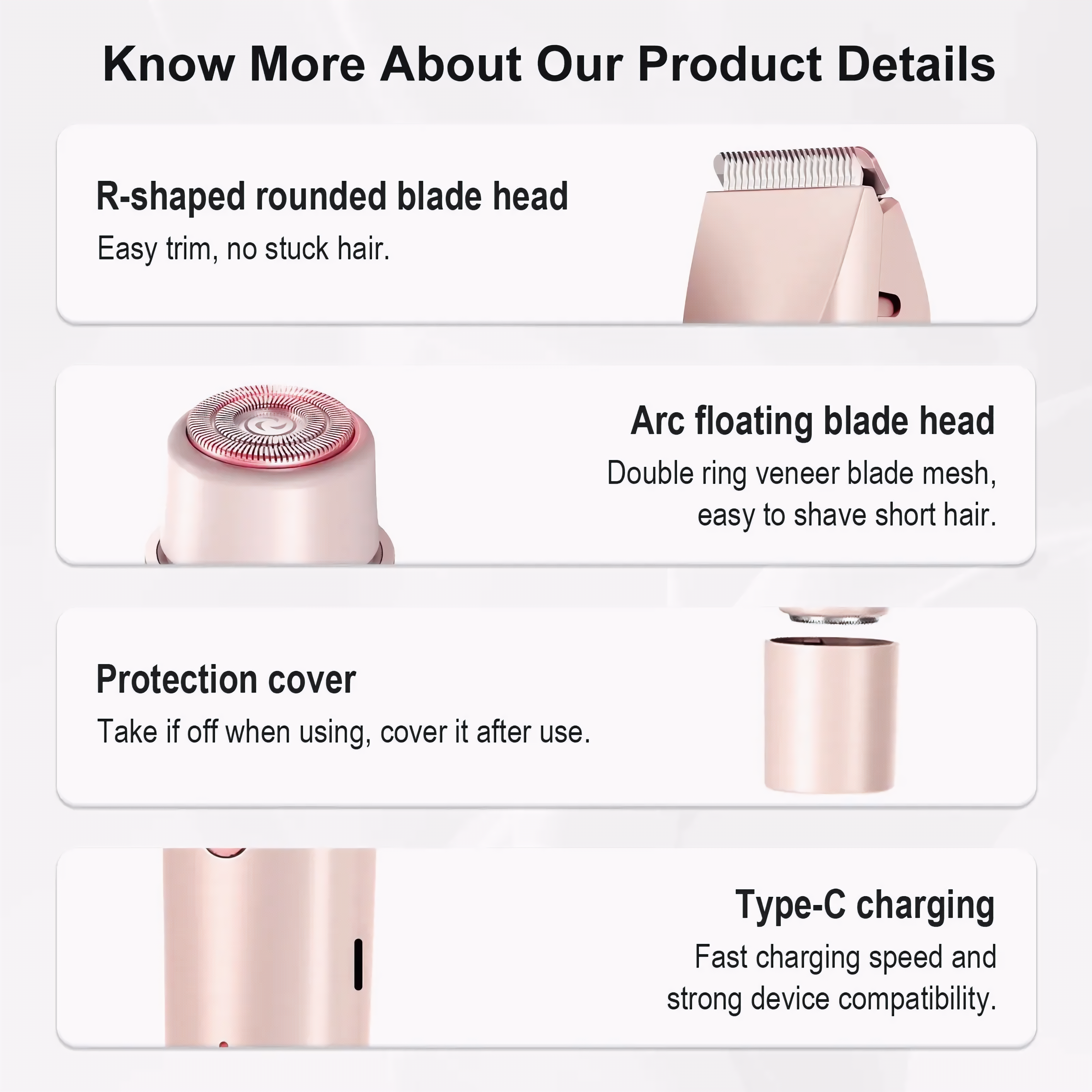 2 In 1 Women Electric Razors